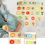 Maxbell Wooden Alphabet Puzzles Preschool Matching Game for Kids Boys Girls Children