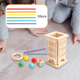 Maxbell Wood Sticks Balance Toy Tabletop Math Learning Toy Educational Birthday Gift