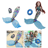 Maxbell Mermaid Doll Accessories Soft for Children's Day Celebrations Birthday Party Type A