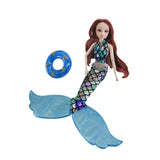 Maxbell Mermaid Doll Accessories Soft for Children's Day Celebrations Birthday Party Type B