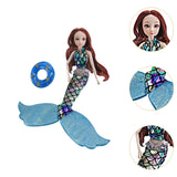 Maxbell Mermaid Doll Accessories Soft for Children's Day Celebrations Birthday Party Type B