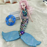 Maxbell Mermaid Doll Accessories Soft for Children's Day Celebrations Birthday Party Type B