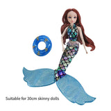 Maxbell Mermaid Doll Accessories Soft for Children's Day Celebrations Birthday Party Type B