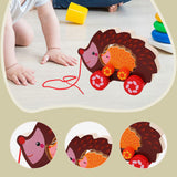 Maxbell Pull Along Toy Sensory Interactive for Birthday Pretend Play Early Education Hedgehog