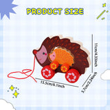 Maxbell Pull Along Toy Sensory Interactive for Birthday Pretend Play Early Education Hedgehog