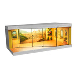 Maxbell 1/64 Scale Model Car Display Case Street Diorama Scenario Showcase Organizer