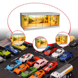 Maxbell 1/64 Scale Model Car Display Case Street Diorama Scenario Showcase Organizer