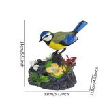 Maxbell Singing Chirping Bird Toy Lifelike Talking Bird Toy for Table Home Accessory