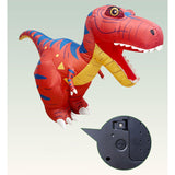 Maxbell Remote Control Inflatable Dinosaur Toy Accessory for Age 6-8 8-12 Boys Girls Red