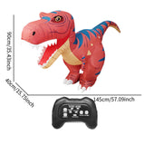 Maxbell Remote Control Inflatable Dinosaur Toy Accessory for Age 6-8 8-12 Boys Girls Red