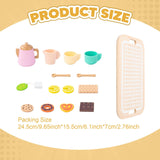 Maxbell Kids Tea Party Set Interactive Game Teacups Pretend Play Kitchen Accessories Style A