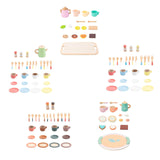 Maxbell Kids Tea Party Set Interactive Game Teacups Pretend Play Kitchen Accessories Style A