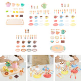 Maxbell Kids Tea Party Set Interactive Game Teacups Pretend Play Kitchen Accessories Style A