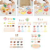 Maxbell Kids Tea Party Set Interactive Game Teacups Pretend Play Kitchen Accessories Style A