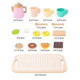 Maxbell Kids Tea Party Set Interactive Game Teacups Pretend Play Kitchen Accessories Style A