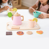 Maxbell Kids Tea Party Set Interactive Game Teacups Pretend Play Kitchen Accessories Style A
