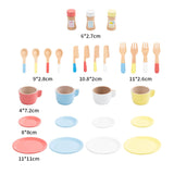 Maxbell Kids Tea Party Set Interactive Game Teacups Pretend Play Kitchen Accessories Style B