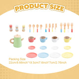 Maxbell Kids Tea Party Set Interactive Game Teacups Pretend Play Kitchen Accessories Style C