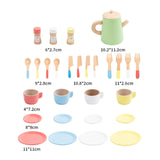 Maxbell Kids Tea Party Set Interactive Game Teacups Pretend Play Kitchen Accessories Style C
