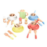 Maxbell Kids Tea Party Set Interactive Game Teacups Pretend Play Kitchen Accessories Style C