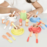 Maxbell Kids Tea Party Set Interactive Game Teacups Pretend Play Kitchen Accessories Style C