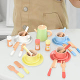 Maxbell Kids Tea Party Set Interactive Game Teacups Pretend Play Kitchen Accessories Style C