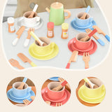Maxbell Kids Tea Party Set Interactive Game Teacups Pretend Play Kitchen Accessories Style C