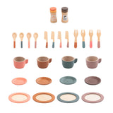 Maxbell Kids Tea Party Set Interactive Game Teacups Pretend Play Kitchen Accessories Style D