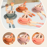 Maxbell Kids Tea Party Set Interactive Game Teacups Pretend Play Kitchen Accessories Style D