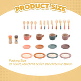 Maxbell Kids Tea Party Set Interactive Game Teacups Pretend Play Kitchen Accessories Style D