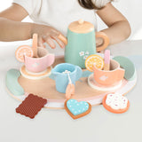 Maxbell Kids Tea Party Set Interactive Game Teacups Pretend Play Kitchen Accessories Style E