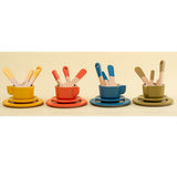 Maxbell Wooden Play Dishes and Plates Spoons Accessories for 3+ Pretend Play Playset