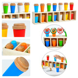 Maxbell Color Matching Game Kit Bottle Guessing Game for School Living Room Children