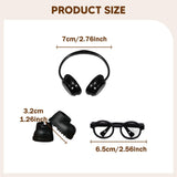 Maxbell Doll Rain Boots Elegant Comfortable Doll Accessories for 6.69'' Doll black