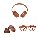 Maxbell Doll Rain Boots Elegant Comfortable Doll Accessories for 6.69'' Doll brown