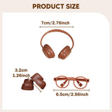 Maxbell Doll Rain Boots Elegant Comfortable Doll Accessories for 6.69'' Doll brown