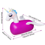 Maxbell Kid Bouncy Unicorn Toy Portable Ride on Boys Girls for Lawn Activity Outdoor