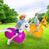Maxbell Kid Bouncy Unicorn Toy Portable Ride on Boys Girls for Lawn Activity Outdoor