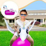 Maxbell Kid Bouncy Unicorn Toy Portable Ride on Boys Girls for Lawn Activity Outdoor