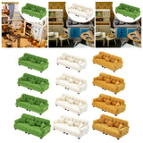 Maxbell Miniature Dollhouse Sofa Room Scene Decoration Realistic Miniature Toy Model 1 30 Green