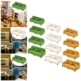 Maxbell Miniature Dollhouse Sofa Room Scene Decoration Realistic Miniature Toy Model 1 30 Green
