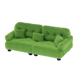 Maxbell Miniature Dollhouse Sofa Room Scene Decoration Realistic Miniature Toy Model 1 30 Green