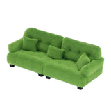 Maxbell Miniature Dollhouse Sofa Room Scene Decoration Realistic Miniature Toy Model 1 30 Green