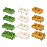 Maxbell Miniature Dollhouse Sofa Room Scene Decoration Realistic Miniature Toy Model 1 30 Green