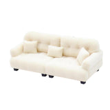 Maxbell Miniature Dollhouse Sofa Room Scene Decoration Realistic Miniature Toy Model 1 30 Beige