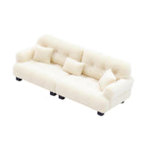 Maxbell Miniature Dollhouse Sofa Room Scene Decoration Realistic Miniature Toy Model 1 30 Beige