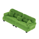 Maxbell Miniature Dollhouse Sofa Room Scene Decoration Realistic Miniature Toy Model 1 25 Green