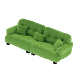 Maxbell Miniature Dollhouse Sofa Room Scene Decoration Realistic Miniature Toy Model 1 25 Green