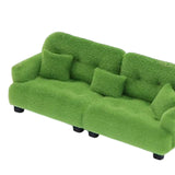Maxbell Miniature Dollhouse Sofa Room Scene Decoration Realistic Miniature Toy Model 1 25 Green