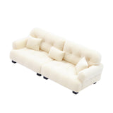 Maxbell Miniature Dollhouse Sofa Room Scene Decoration Realistic Miniature Toy Model 1 20 Beige